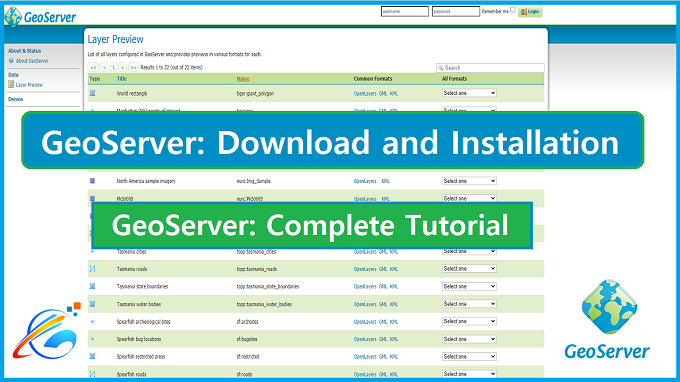 GEOSERVER - DOWNLOAD AND INSTALLATION STEP BY STEP TUTORIAL