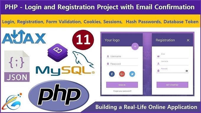 Taking Complete Project ONLINE  - PHP - Login and Registration With Email Project - Last Part (11)