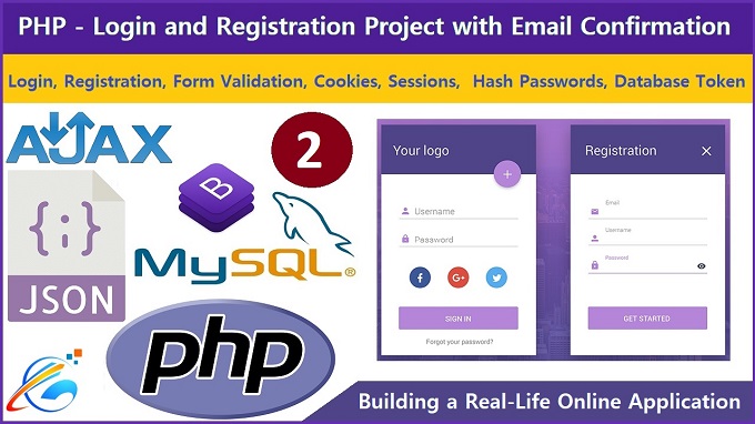 PHP Helper Functions and MySQL DB Connection - PHP - Login and Registration With Email Project - Part 2