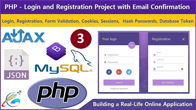 Registration Form and Input Validation - PHP - Login and Registration With Email Project - Part 3