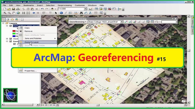 ArcMap: Georeferencing - ArcGIS Course - Urdu / Hindi - Part 15