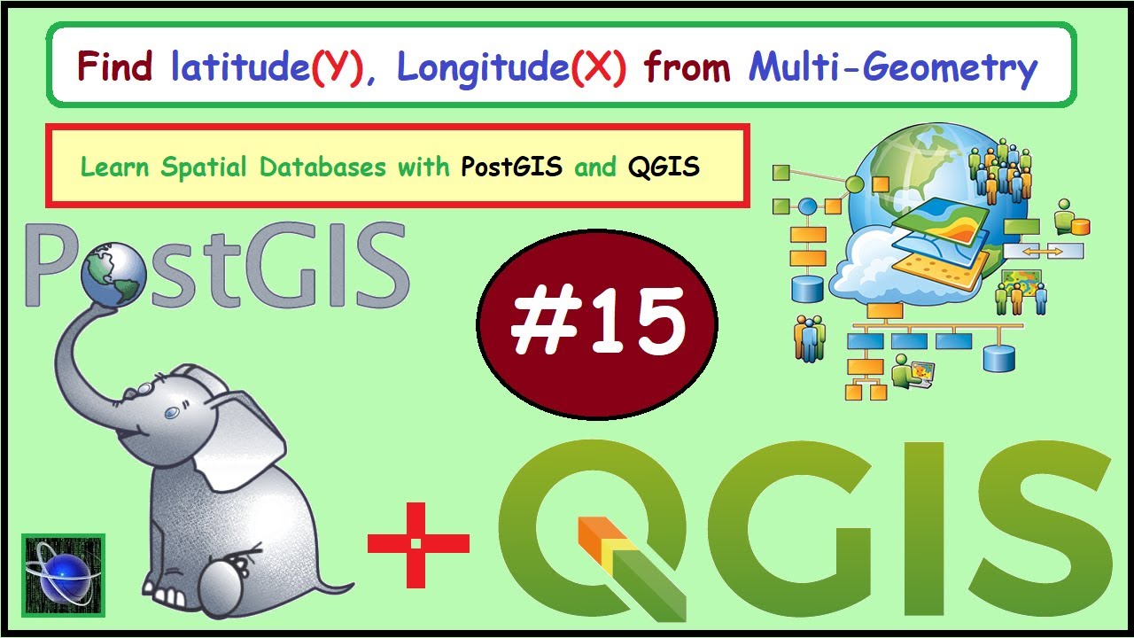Find latitude - Longitude (X -Y) from Multi-Geometry - PostGIS QGIS - Urdu / Hindi / Eng - 15