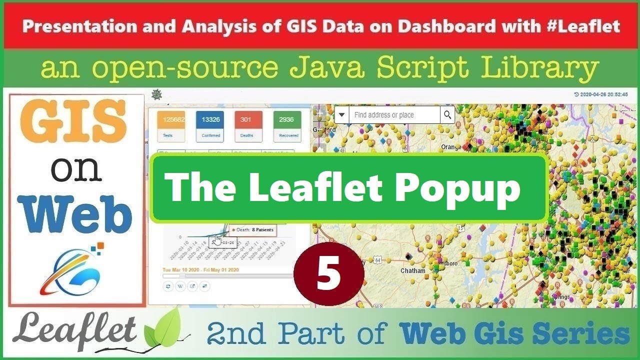 The Leaflet Popup - WebGIS - GIS Data on Dashboard with Leaflet JS API - 5