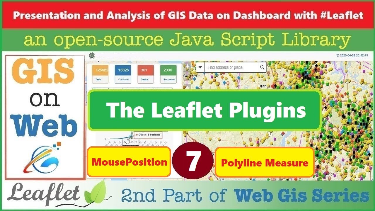 The Leaflet Plugins - MousePosition - PolylineMeasure - GIS Data on Dashboard with Leaflet - 7