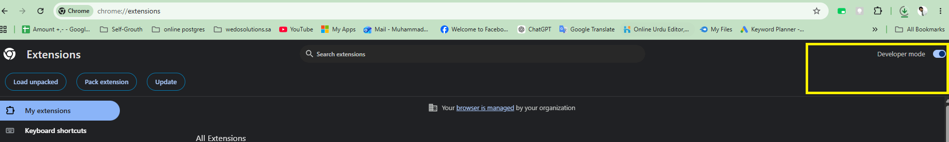 Enable Developer Mode in Chrome